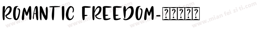 romantic freedom字体转换